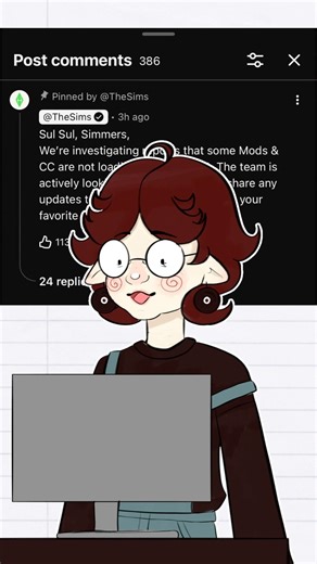 Yeah I’m not updating until they fix that….. #sims4 #simsupdate #thesims #digitalart