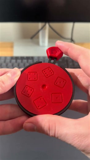3D Printed Portable Dice Mechanism #3dprinting #satisfying #asmr #shorts