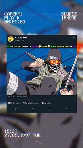 baki vs hayate on blue moon 🌕 fight 🤯? ninja showdown on top.#anime #naruto