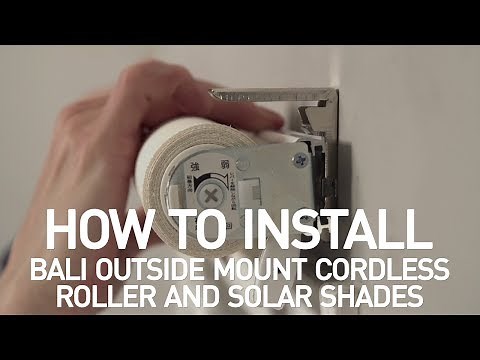 How to Install Bali® Cordless Solar and Roller Shades - Outside Mount