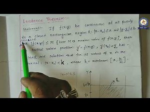 Existence Theorem || Initial Value Problem