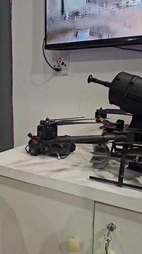 1.9K views · 22 reactions | Buster M-FB10 Fiber Optic Armed Drone indigenously developed & designed by Pakistan's local company Woot Tech, the drone is being displayed at the PIMEC 2025 ⚓  | Pak Navy | Facebook