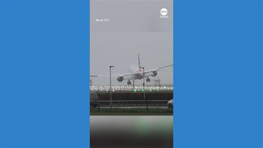 American Airlines flight makes wild landing at London's Heathrow Airport