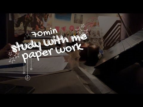 Paper Sounds Study With Me ASMR | 70 Minutes of Soft Page Turning & Writing | No Talking
