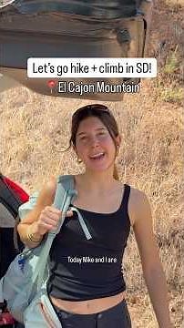 Come along for a hike + climb in San Diego (El Cajon ⛰️) #hiking #sandiego #climbing #multipitch