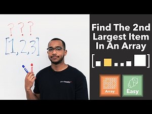 Find The Second Largest Item - Heap & Tracking Approach (Beginner Big N Interview Question)