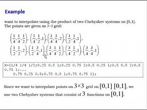 TWO DIMENSIONAL INTERPOLATION USING TENSOR PRODUCT OF CHEBYSHEV SYSTEMS USING MATLAB