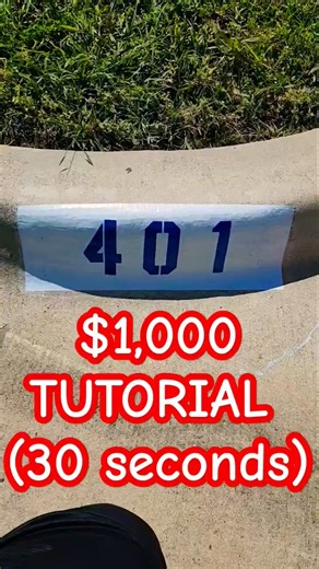 How To Make $1,000 Curb Painting Address Numbers (TUTORIAL)