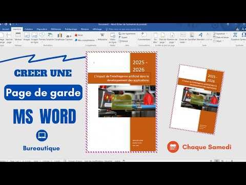 Apprendre à créer une page de garde avec word facilement