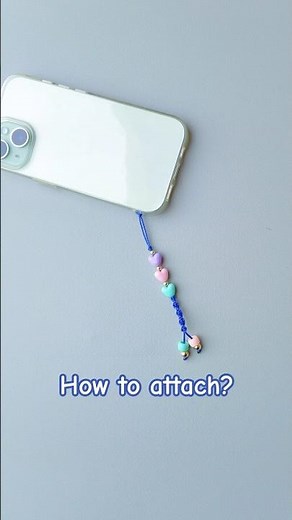 Full tutorial 👆 | DIY Phone Charm | How to attach phone charm in phone cover?