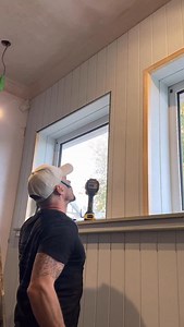 I like trimming windows, especially with V groove cladding! 👌🏼 #foryou #carpenter #wood #cladding #diy #window #windowtrim | Daniel Bortoli