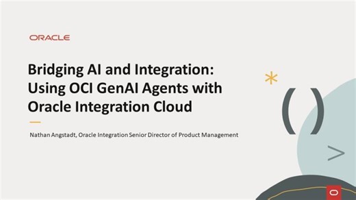 Bridging AI and Integration: Using OCI GenAI Agents with Oracle Integration Cloud | Silvio Cristiano