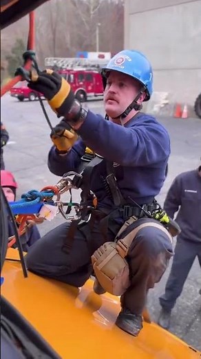 Rope Rescue Training #firefighter #firedepartment #roperescue #training #bts
