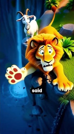 Sly Goat Outsmarts the Lion 🐐😲