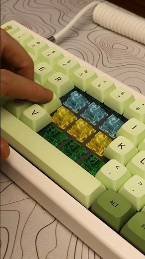 Akko Cream Blue Pro vs Cream Yellow Pro vs Matcha Green Pro sound comparison #akko