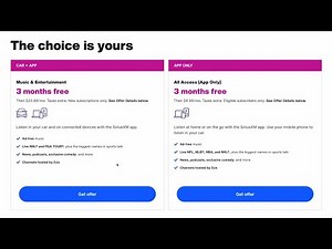 How to get 3 months of SiriusXM Free