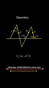 16K views · 56 reactions | Find out angle #angle #parallellines #geometry #satmath #satexam #SATPrep #mathtutorial #LETEXAM #exam #ssccgl #bankexam #mritunjaylectures #grade8 #grade9 #BPSCReExamForAll #BPSC #Tre4 #TGT #tgtpgt #bankpoexam #grade7 | Mritunjay Lectures | Facebook