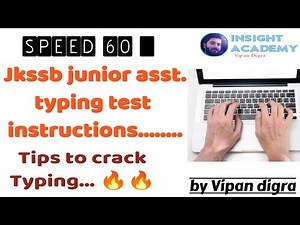 Jkssb junior assistant typing test instructions🔥✅|| how to qualify typing test in all exams. #jkssb