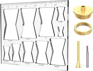 Sea Turtle Acrylic Router Templates, Router Templates for Woodworking, 5mm Thick Router Inlay Template, Router Jig Woodworking Craft Tracing Guide Tool (Sea Turtle)