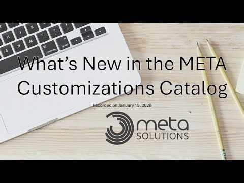 What's New in the META Customizations Catalog - January 2026