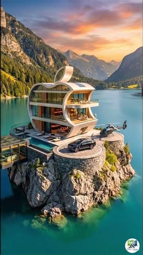 The Apple House That Floats on Water 🏡