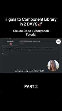 FIGMA TO COMPONENT LIBRARY IN 2 DAYS 🚀 PART 2 #figmatocode #claudecode #designsystem