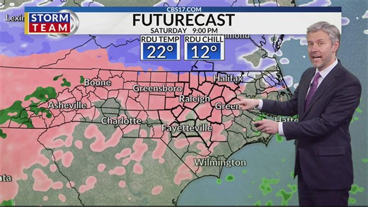 Winter storm for Central NC expected to bring ice and dangrous travel conditions