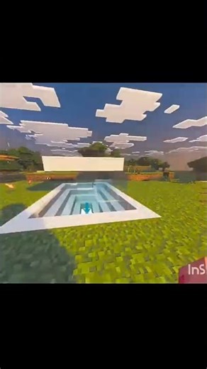 Minecraft swimming pool #shorts #minecraft #gaming