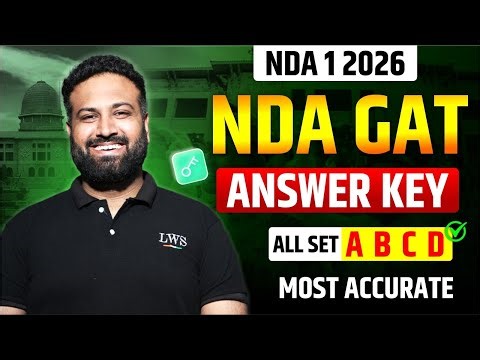 NDA 1 2026 GAT Answer Key (All Sets) 😳 | Complete Answer Key A B C D | Learn With Sumit