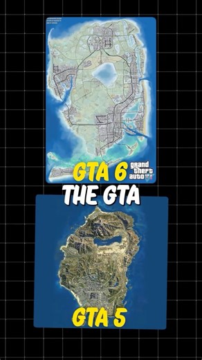 GTA 6 Map compared to GTA 5 map is INSANE.