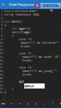 Switch Statement in C++ #programming #coding #short