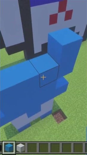 Minecraft Smurf Tutorial #minecraft #minecraftshorts #youtubeshorts