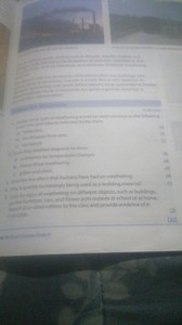 Explain what type of weathering would be most common in the fol... | Filo