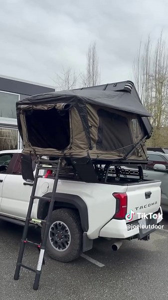 Pickup Truck Camping Tent Setup for Outdoor Adventures
