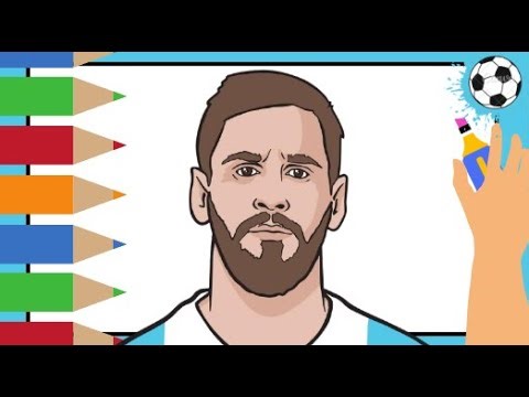 Comment Dessiner Messi Argentine FOOTBALL 2025 Facilement ! ✍️⚽