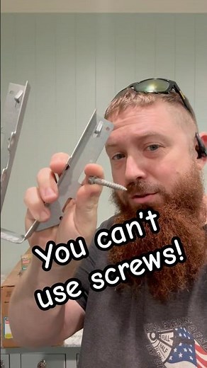 You can’t use screws with joist hangers! #construction #build #framing