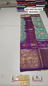 3.6K views · 66 reactions | twill Ikkat #silk #sarees with #blouse | Ikkat Collections | Facebook