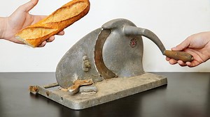 Extraordinary bread cutter restoration