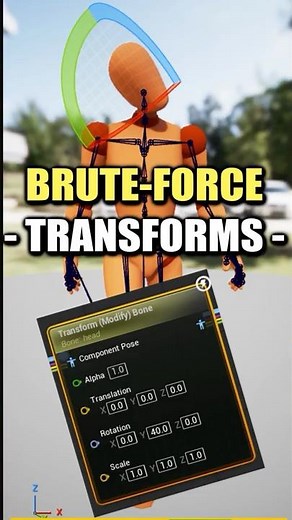 UE5: Transform Bone Node (Custom Transform Control)