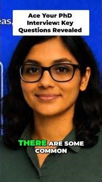 Ace Your PhD Interview: Top Questions & Answers