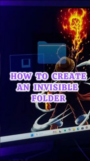 How to create an invisible folder on windows pc 💻👨‍💻. #pctips #windows11 #computer #techtips #pc
