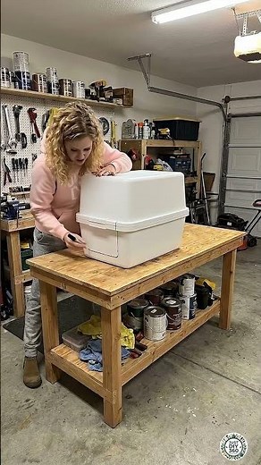 Easy DIY Dog House Made from a White Basin | Puppy’s New Favorite Place #doghouse #doghome