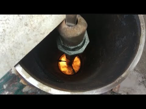 Homemade waste oil heater - water boiler