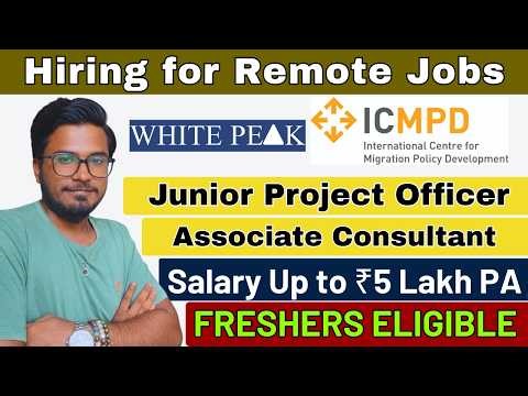 New Research & Development Jobs 2026 | Work from Home | International NGO | Freshers Eligible