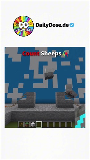 Einfach nur Schafe zählen heute. 🐑💤 #minecraft #gaming #chill #relatable #dailydose