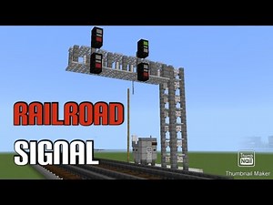 Minecraft Railroad Signal Tutorial Dual Track