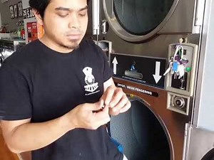 HOW TO OPEN COIN ACCEPTOR FOR DRYER AND WASHER SPEED QUEEN