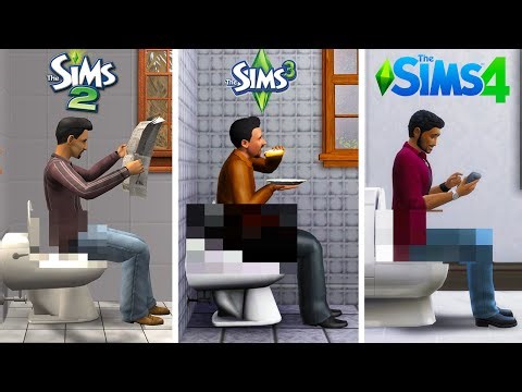 Comparing 10 ANIMATIONS in The Sims 2, 3 and 4