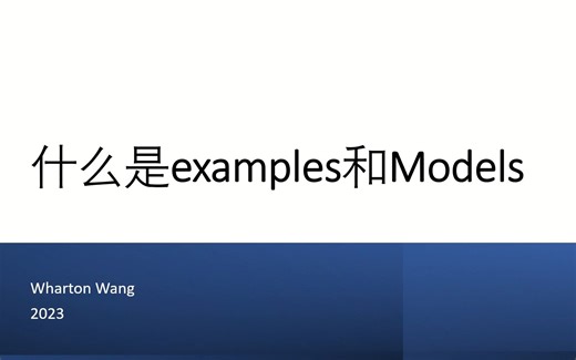 什么是examples和models