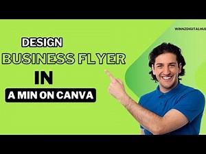 How to Design a Professional Business Flyer in Canva | Easy 1-Minute Tutorial